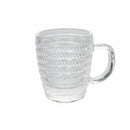Set 6 Tazzine da Caffè Ø6x7 cm in Vetro Trasparente VdE Tivoli 1996 Geometrie