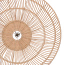 Lampadario in rattan naturale con attacco cm Ø60,5xhx21,5