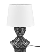 Lampada da Tavolo da Interno Attacco E14 in Ceramica Argento anticato