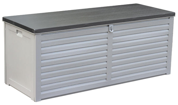 Outdoor-Truhe 143,5 x 53,4 x 56,8 cm aus grauem Ranieri-Polypropylen online