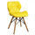 Gelber Annapolis Stuhl 41x49x71 h cm in gelbem Kunstleder