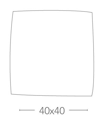 Plafoniera Moderna Pois Arancio Vetro Quadrata Lampada Led 28 watt Luce Naturale