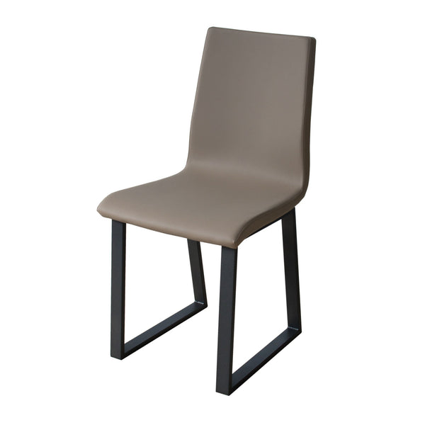 prezzo Sedia 40/44x42x86 cm Baffy gambe Antracite in Similpelle Tortora