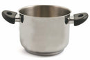 Pentola Antiaderente in Acciaio Inox Ø22cm Triplo Fondo 2 Manici Soriani Mia