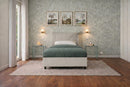 Letto 1 Piazza e Mezza Contenitore Imbottito Similpelle Tortora Boxmax Testata Soft Varie Misure