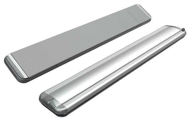 online Elektrischer Infrarot-Heizstrahler 126 x 20,1 x 5,8 cm Decke 1500 W aus Aluminium dimmbar Moel Hot-Top Silber