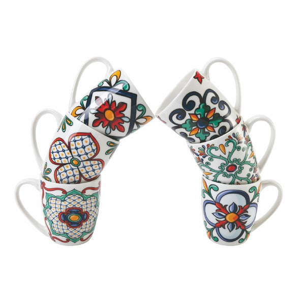 online Set 6 Tazzine da Caffè Ø5,8x6,8 cm in Bone China VdE Tivoli 1996 Barrio