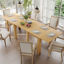 Tavolo da Pranzo Allungabile per 4-6 Persone 140x80x77,5 cm in Legno e Acciaio Color Legno      