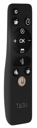 Camino Elettrico da Pavimento Effetto Fiamma 1500W Tagu Frode Grigio Scuro