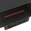 Camino a Vapore Elettrico Bifacciale Angolare a Sinistra 80x50x40 cm Invapo Corner L800 con Ricarica Automatica Nero      