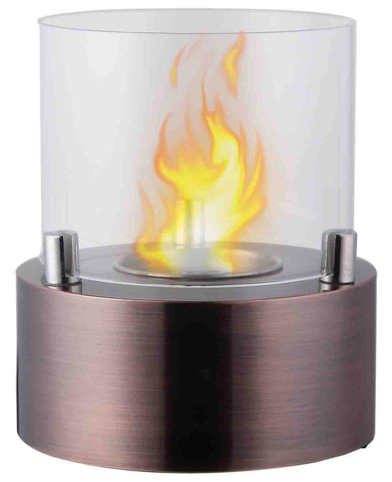 Camino a Bioetanolo da Tavolo Ø13x15,8 cm Vannini Giotto Candle Moka