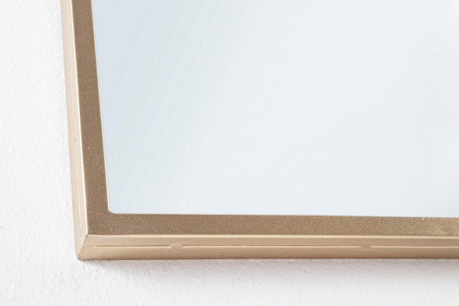 Specchio con Cornice Window Nucleos Oro in Metallo