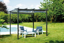 Pergola da Giardino in Alluminio 3X3m Vorghini Chains Antracite e Grigia