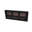Orologio Digitale da Parete 36x16x3 cm a LED con Calendario e Temperatura