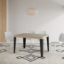  Tavolo Allungabile 120-224x90x77 cm Flame Cashmere Telaio Antracite