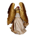 Angelo tessuto oro con flauto cm xh35,5