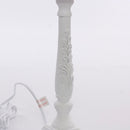Lampada da Tavolo Ø10xH36 cm in MDF Bianca