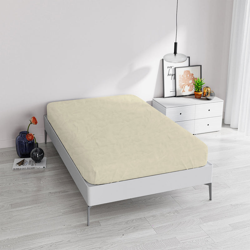 Lenzuola Sotto Linea Water Washed Crema 