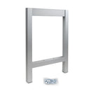 Gambe Laterali per Panca per Spogliatoi Alluminio Anodizzato Opaco 2 Pezzi Emuca