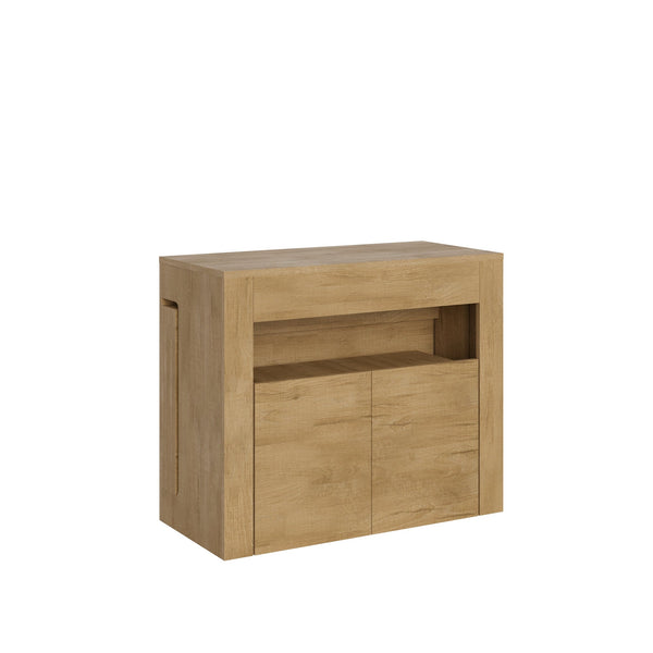 acquista Consolle Tavolo Allungabile 90-302x42x75 cm Evolve Quercia Natura con Panca Inferiore