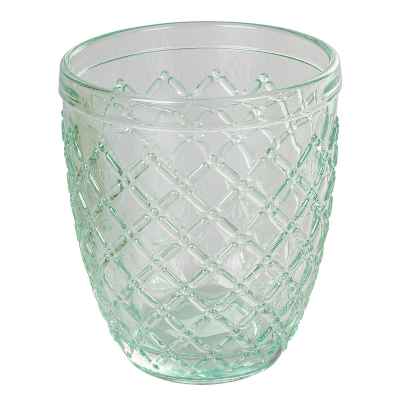 Set 6 Bicchieri Acqua Castle Greenery in Vetro VdE Tivoli 1996 Verde