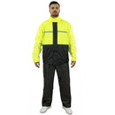 Set Antipioggia Casual Pantalone Giacca per Moto Scooter T.J. Marvin E39 Giallo Fluo