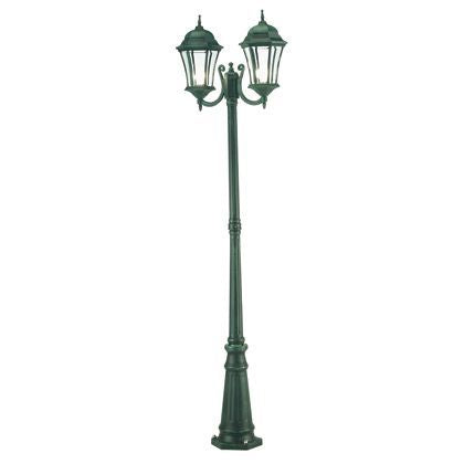 prezzo Pole Lamp Two Lights für Garten Schwarz und Grün für Outdoor Curved Line Sovil