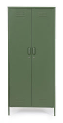 Armadio 2 Ante 50x80x185 cm Cambridge in Acciaio Verde