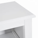 Mobile da bagno a 1 Anta con Griglia Armadio in Legno Colore Bianco 30x28x80H cm