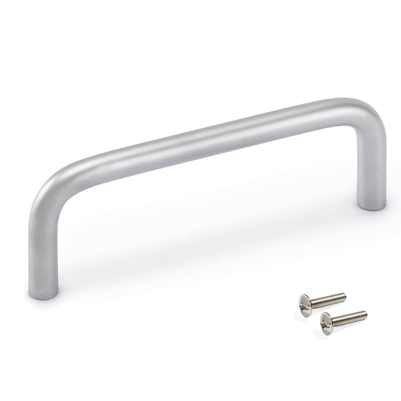 Maniglie per Mobile 8 mm Interasse 96 mm Acciaio Cromo Opaco 20 Pezzi Emuca