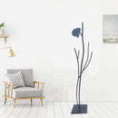 Appendiabiti da Terra 33x33x178 cm in Ferro Battuto Vasconi Castagno Nero