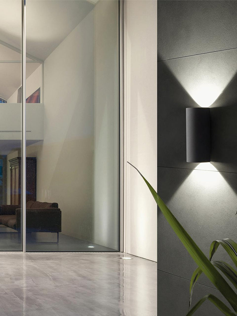 Applique da Esterno a LED 6W+6W 3000K Sovil Grigio