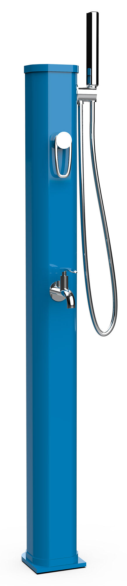 prezzo Mini Doccia Solare da Giardino 20L Miscelatore Lavapiedi e Doccetta Blu Capri