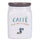 Barattolo Caffe 9,5x9,5x14,5 cm in New Bone China VdE Tivoli 1996 Le Travisate Bianco
