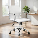 Sedia Poltrona Direzionale da Ufficio in Similpelle Tosini Dallas Bianco