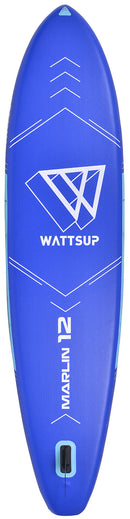 SUP Tavola Gonfiabile 365x84x15 cm con Pagaia Zaino e Accessori Wattsup Marlin Blu