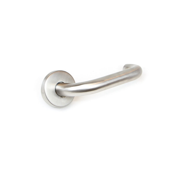 sconto Innentürdrücker mit Rosette Ø53 mm Modell u Satin Nickel Steel. Emuca