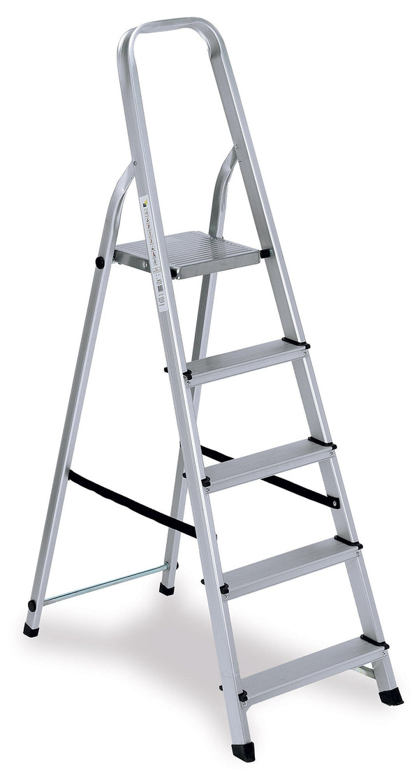 prezzo Leiterhocker faltbar aus Aluminium 5 Stufen Fadi Everest Silber