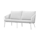 Set  da Giardino  2 Poltrone un Divano e Tavolino Nora in Alluminio