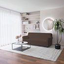 Copridivano Elasticizzato in Poliestere Dahlia Marrone Varie Misure