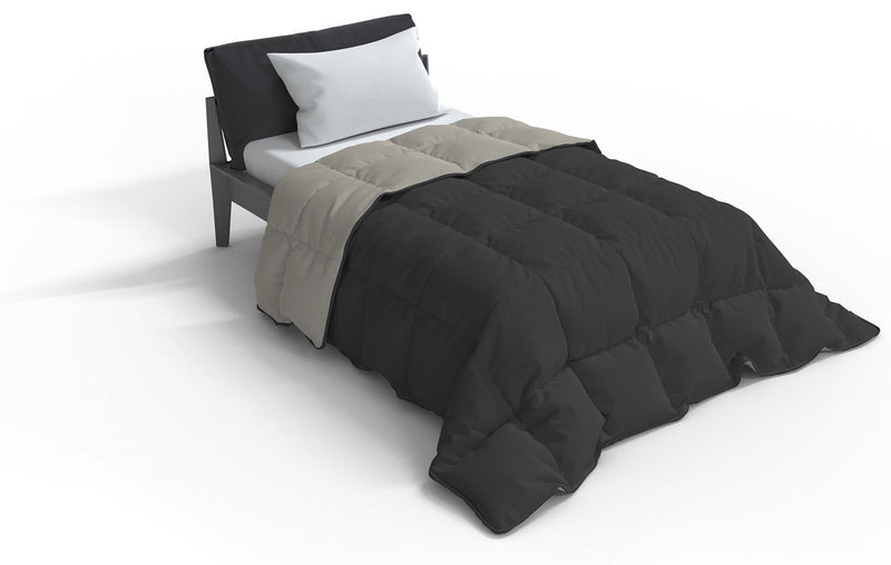 Trapunta Invernale Doubleface 300gr Grigio Chiaro\/Grigio Scuro