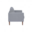 Divano 2 Posti Ramsey 137x73x82 h cm in Tessuto Grigio chiaro