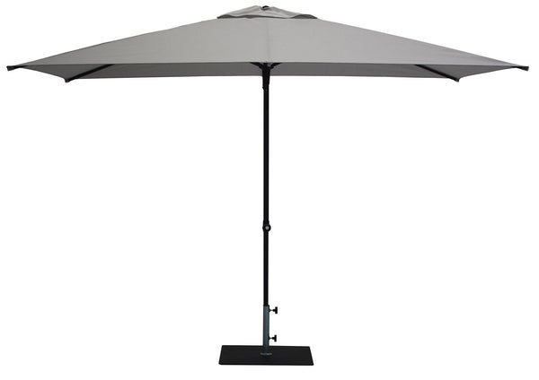 Ombrellone da Giardino 3x2 m Palo Ø38 mm in Alluminio Tessuto Olefin Trend Grigio sconto