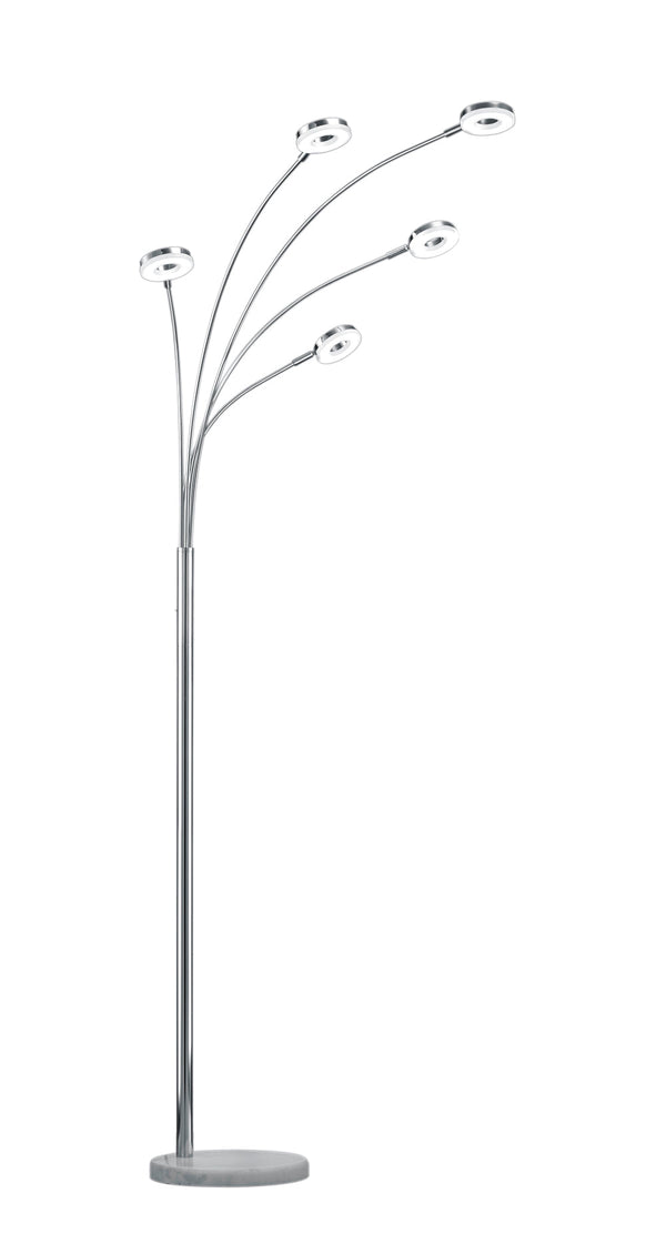 LED-Stehlampe für den Innenbereich aus verchromtem Metall prezzo