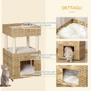 Cuccia per Gatti 40x40x70 cm in Legno Legno