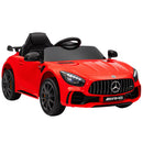 Macchina Elettrica per Bambini 3-6 Anni Mercedes-AMG GTR con 2 Motori e Telecomando Rosso      