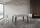 Tavolo Allungabile 130/390x90 cm Paxon Cashmere Gambe Antracite      