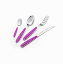 Servizio Set di Posate 24 pezzi in Acciaio Inox Eme Vero Fuxia 239