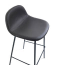 Set 2 Sgabelli 42x43x91,5 cm in Similpelle Marrone