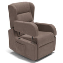 Poltrona Alzapersona Elettrica 71x79x106 cm in Tessuto Bilbao Fango